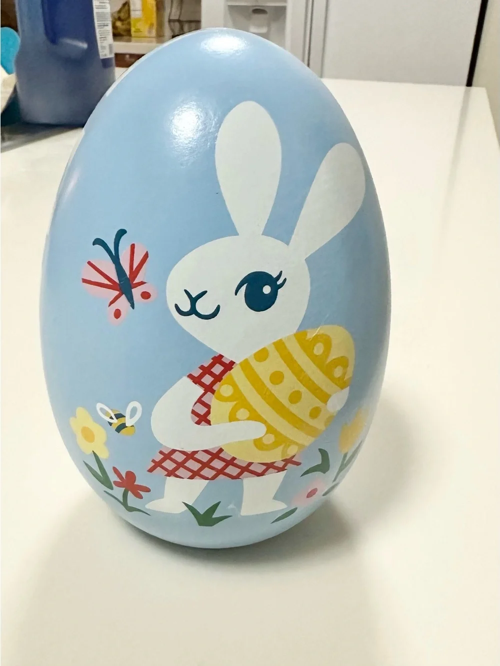 Target Spritz 2020 Bunny & Plaid Decorative Easter Egg New